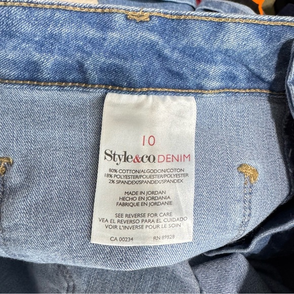 Style & Co. Denim Stretch Skimmer Bermuda Jean Shorts - Picture 6 of 6